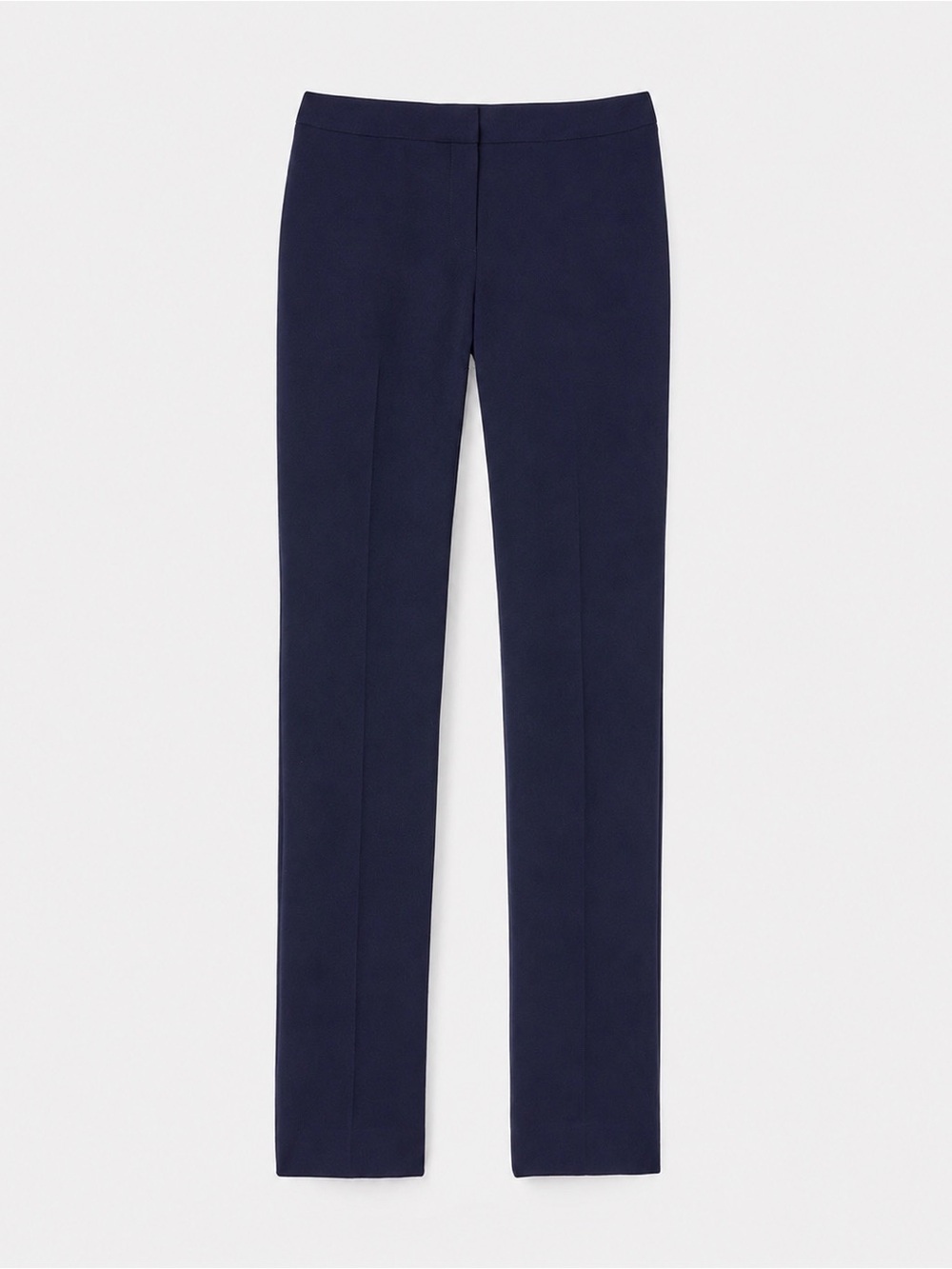 NWT Lafayette 148 Barrow FinesseCrepe Wool Pants Ink Navy $698 Size 14W